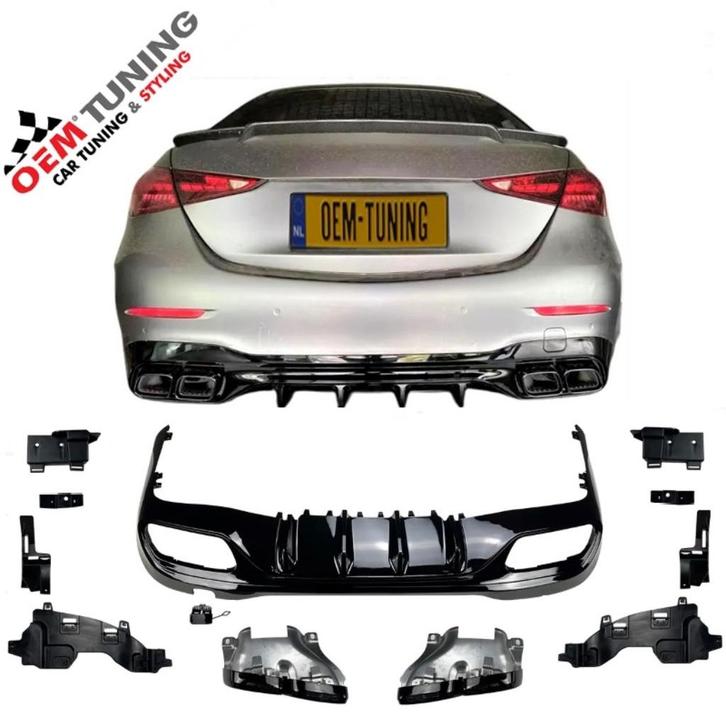 C63 AMG Diffuser | W206 T206 | 2021-2021 | OEM PASVORM |, Auto diversen, Tuning en Styling, Ophalen of Verzenden