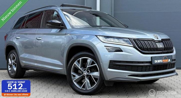 Skoda Kodiaq 2.0 TSI 4x4 DSG Sportline Business Pano.dak/VOL, Auto's, Skoda, Bedrijf, Te koop, Kodiaq, 360° camera, 4x4, ABS, Adaptive Cruise Control