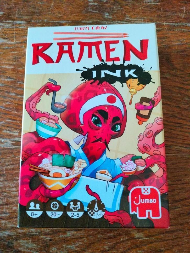 Ramen Ink, Hobby en Vrije tijd, Gezelschapsspellen | Bordspellen, Zo goed als nieuw, Een of twee spelers, Drie of vier spelers
