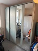 Mintgroene Kledingkast met Spiegeldeuren, Ophalen, Gebruikt, 200 cm of meer, 150 tot 200 cm