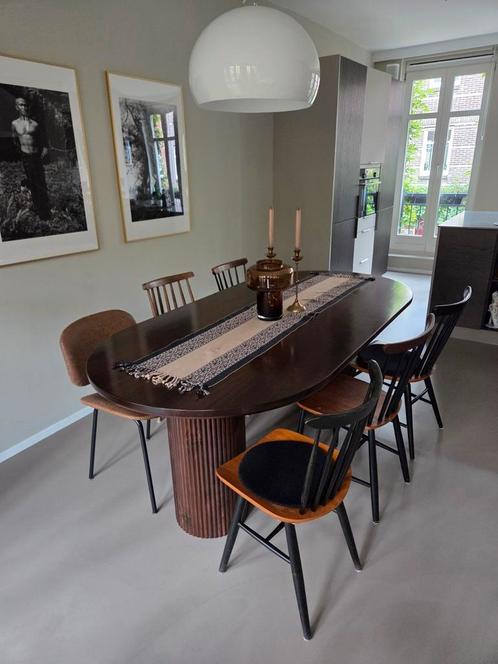 5+1 Vintage Deense Spijlenstoelen – Pastoe, Tapiovaara-stijl, Huis en Inrichting, Stoelen, Gebruikt, Vijf, Zes of meer stoelen