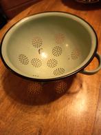 Oude groene retro vergiet € 12.50, Antiek en Kunst, Ophalen of Verzenden