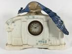 Antiek Art Nouveau Deco mantelstuk met Kienzle klok, Ophalen of Verzenden