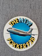 Sticker The New Fokker F28 / vliegtuig, Ophalen of Verzenden, Zo goed als nieuw, Merk