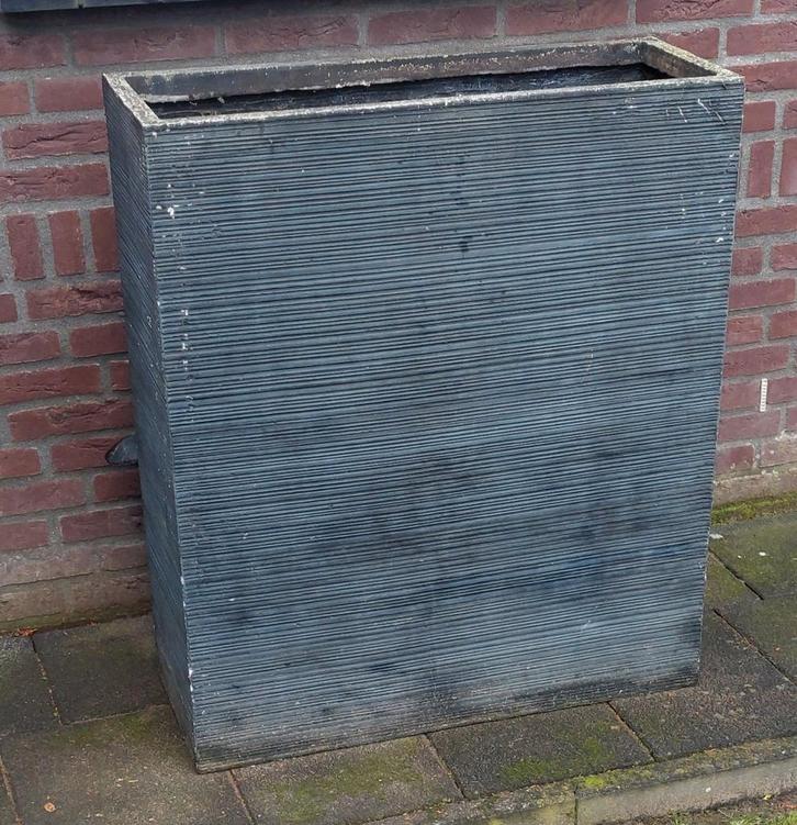 Grote Rechthoekige Bloembak - 80x30x90 cm, Tuin en Terras, Bloembakken en Plantenbakken, Gebruikt, Beton, Binnen, Balkon, Tuin