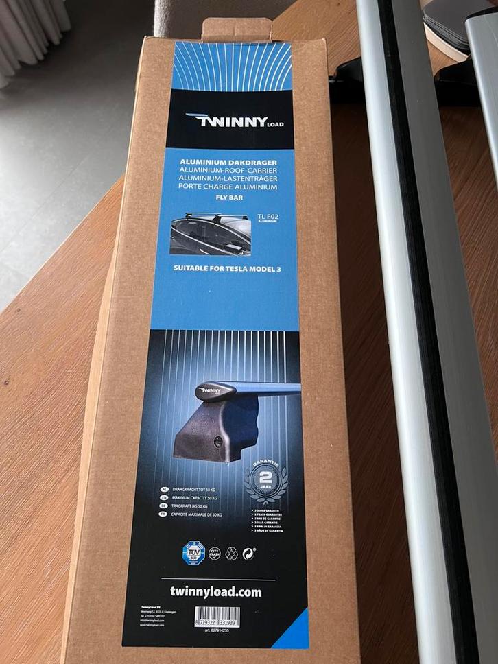 Twinny Load dakdragers Tesla Model 3, Auto diversen, Dakdragers, Zo goed als nieuw, Ophalen