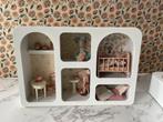 Mini poppenhuisje / vakkenkast met Maileg behang, Verzamelen, Ophalen of Verzenden, Nieuw, Poppenhuis