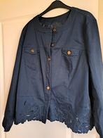 DAMES JASJE MAAT 50 KLEUR BLAUW ZGAN, Kleding | Dames, Grote Maten, Ophalen of Verzenden, Zo goed als nieuw, Blauw, Jasje of Colbert