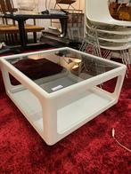 Peter Ghyzcy salontafel voor Horn op wielen, Ophalen, Gebruikt, Vierkant, Glas