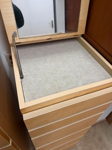 Malm smal kastje Ikea met spiegel - afbeelding 5