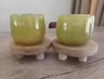 2 DutZ  pot / windlichten   groen, Ophalen of Verzenden, Nieuw, Groen, Minder dan 25 cm