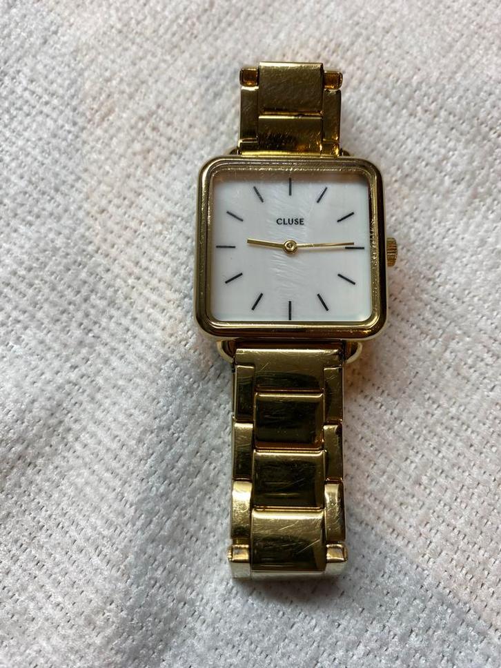 Cluse Vintage Dameshorloge Goudkleurig, Sieraden, Tassen en Uiterlijk, Horloges | Dames, Gebruikt, Polshorloge, Overige merken
