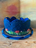 Verjaardagskroon van wol en vilt antroposofisch waldorf, Verzenden, Zo goed als nieuw, Figuurtje(s), Wolvilt