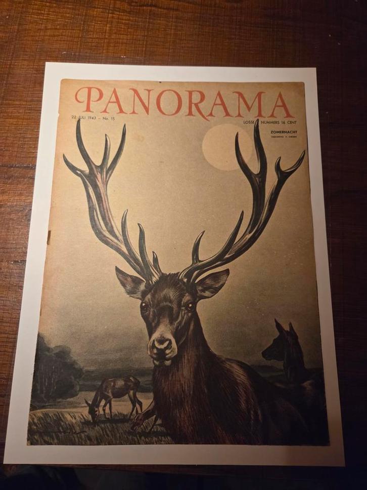 Panorama 22 Juli 1943 - Zomernacht, Boeken, Tijdschriften en Kranten, Gelezen, Overige typen, Ophalen of Verzenden