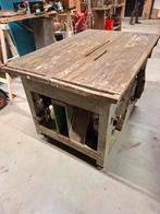 Oude Zaagtafel - Prachtstuk als bbq meubel? Nostalgie!, Ophalen, Gebruikt