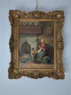 Keukentafereel op doek in lijst, Antiek en Kunst, Kunst | Schilderijen | Klassiek, Ophalen