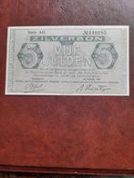 Zilverbon 5 gulden  1944, Postzegels en Munten, Bankbiljetten | Nederland, Ophalen of Verzenden, 5 gulden