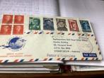 No1110 KLM Amsterdam Sydney 1-12-1951 met  E6 zegels Van Ned, Postzegels en Munten, Ophalen, Onbeschreven, Nederland