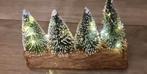 leuk boomstammetje met kerstboompjes met verlichting, Ophalen of Verzenden, Gebruikt