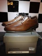 Nette bruine leren herenschoenen – maat 45, Authentic, Bruin, Nieuw, Ophalen of Verzenden