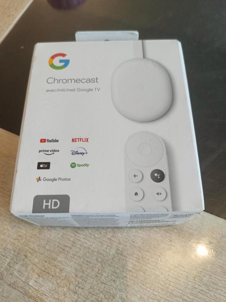 Google Chromecast met Google TV, Audio, Tv en Foto, Mediaspelers, Zo goed als nieuw, Zonder harde schijf, HDMI, USB 2.0, Ophalen of Verzenden