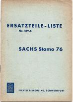 Sachs Stamo 76 Ersatzteile Liste onderdelenlijst (5222z), Ophalen of Verzenden, Zo goed als nieuw, Tractor en Landbouw
