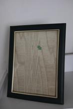 Antiek fotolijst vinyl groen met goud randje juka, Ophalen of Verzenden