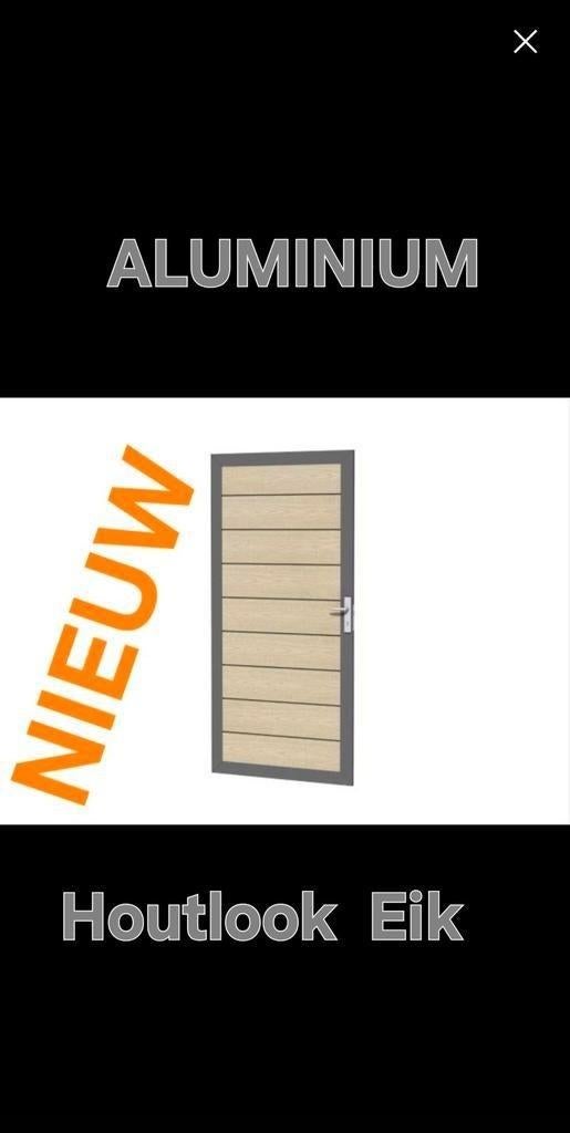 Tuindeur Tuinpoort schuttingdeur  183x90 cm NIEUW, Ophalen, Minder dan 100 cm, Nieuw, Draaipoort