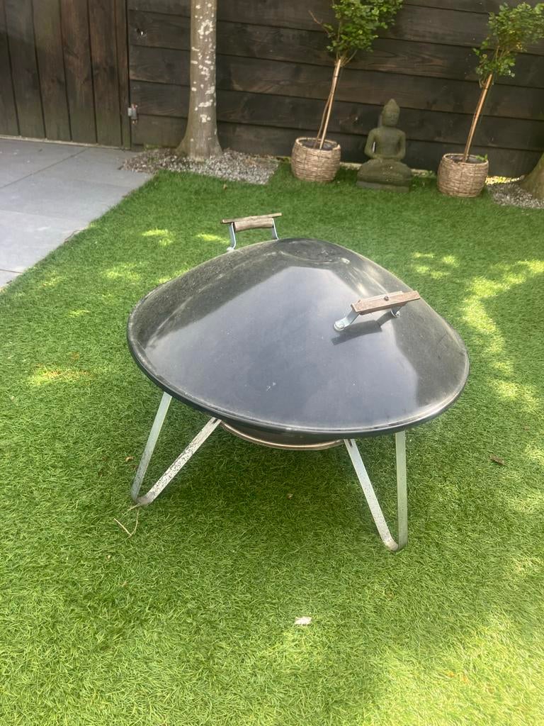 Weber vuurkorf met deksel, Tuin en Terras, Ophalen, Gebruikt, Vuurkorf