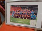 Vintage FC Barcelona teamfoto met handtekening Cruijff, Ophalen of Verzenden, Buitenlandse clubs