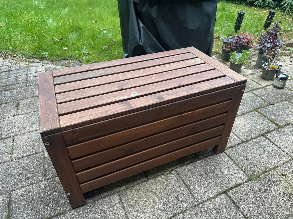 IKEA houten tuinmeubel/opbergkist, Tuin en Terras, Ophalen, Gebruikt