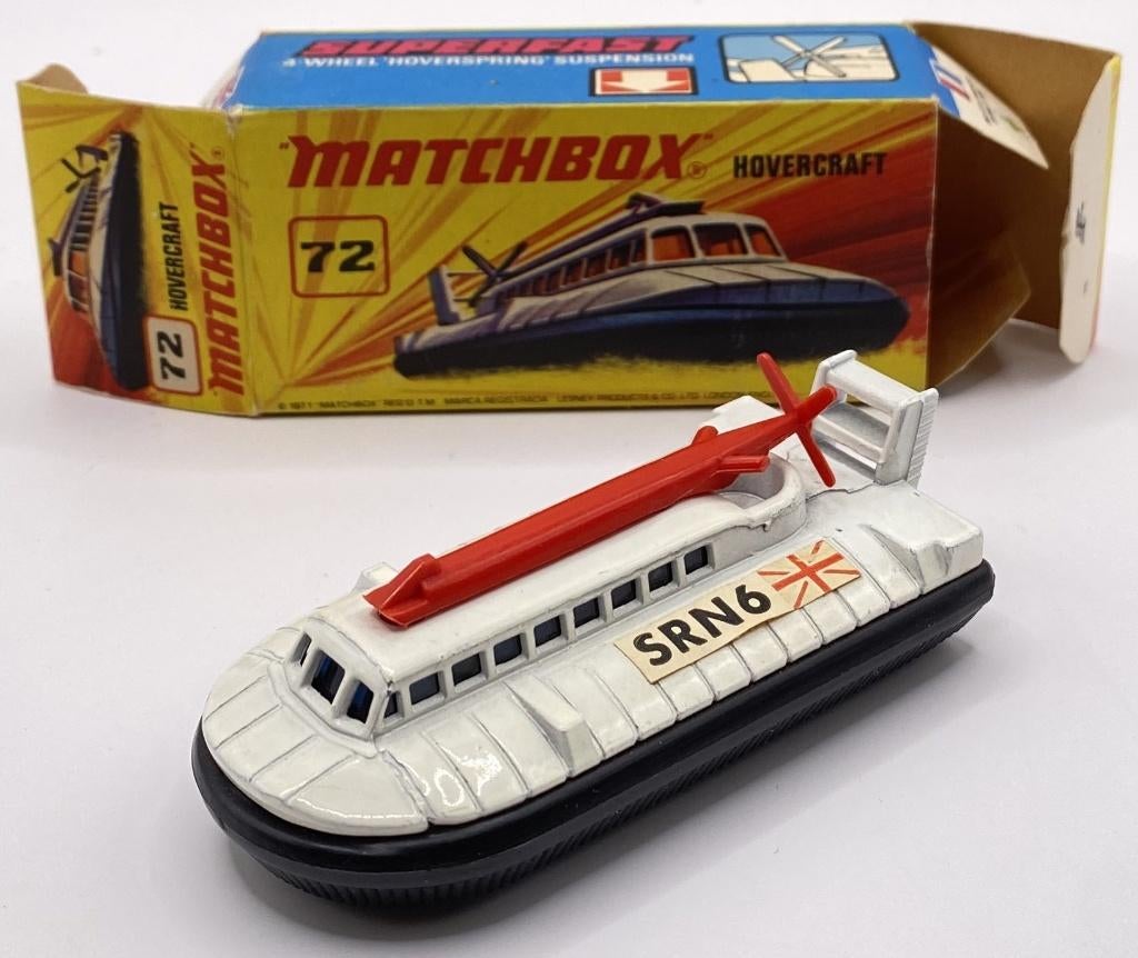 Matchbox 72D-1 Hovercraft, Hobby en Vrije tijd, Modelauto's | Overige schalen, Ophalen of Verzenden, Zo goed als nieuw, Overige typen
