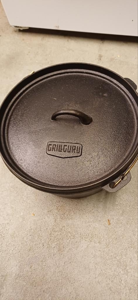 Grill Guru Gietijzeren Dutch Oven, Ophalen, Zo goed als nieuw, Grill guru