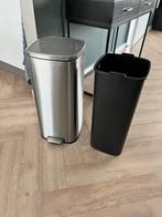 RVS pedaalemmer, Ophalen, Gebruikt, Met pedaal, 50 tot 75 cm