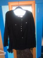 mooi vallend zwart tuniekje Miss Etam 42/44 zgan, Verzenden, Zwart, Maat 42/44 (L), Zo goed als nieuw