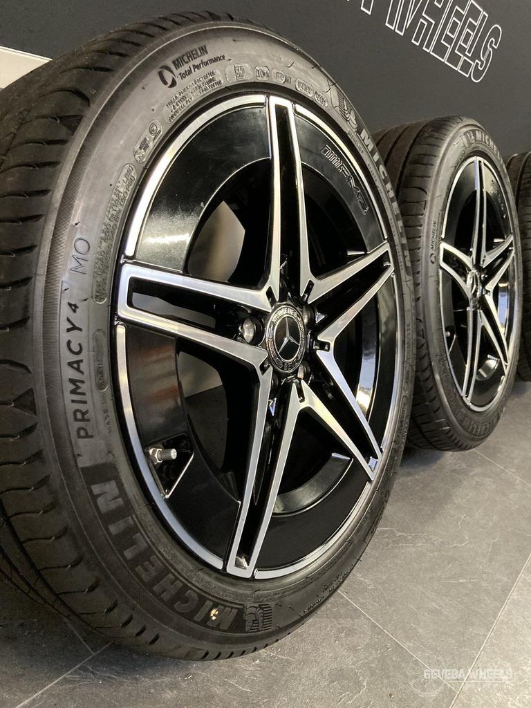 18” originele Mercedes C klasse W206 AMG velgen banden 5x112, 18 inch, Gebruikt, -, -
