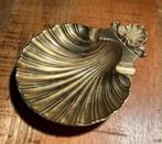 Messing vintage schelp sieradenbakje asbak, Ophalen of Verzenden