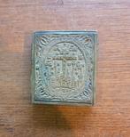 Russisch koperen drieluik icoon Christus reisicoon