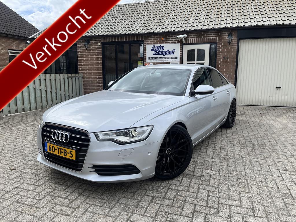 Audi A6 Limousine 2.0 TFSI Pro Line Plus Leer Xenon Trekhaak, Euro 5, Gebruikt, Zwart, 4 cilinders