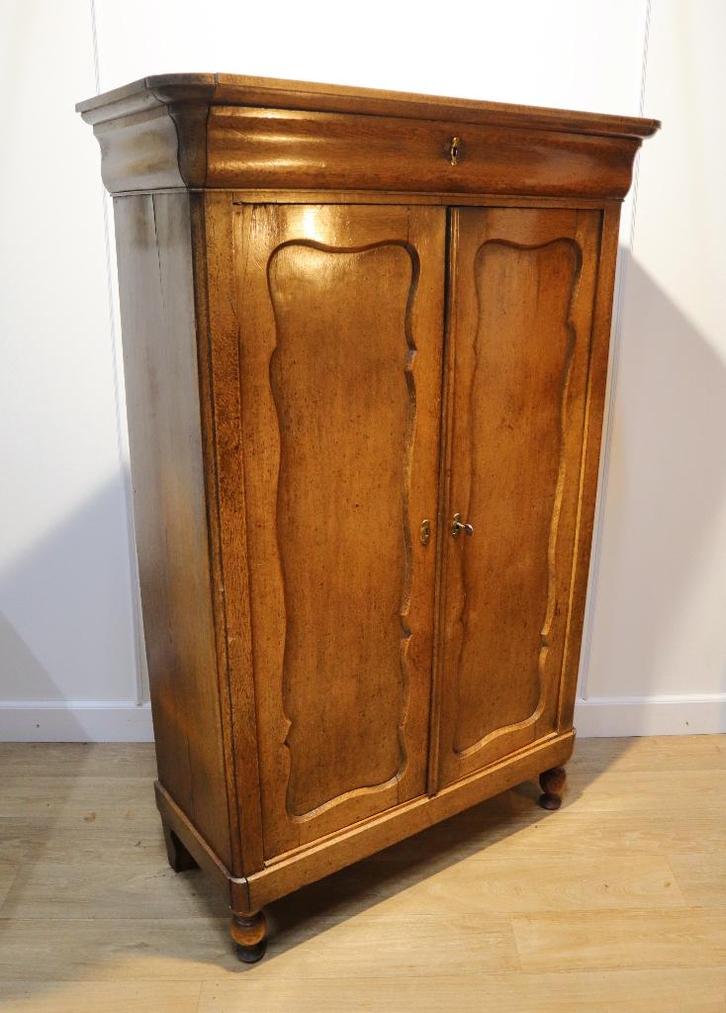 Antieke Hollandse meidenkast, linnenkastje, Antiek en Kunst, Antiek | Meubels | Kasten, Ophalen of Verzenden