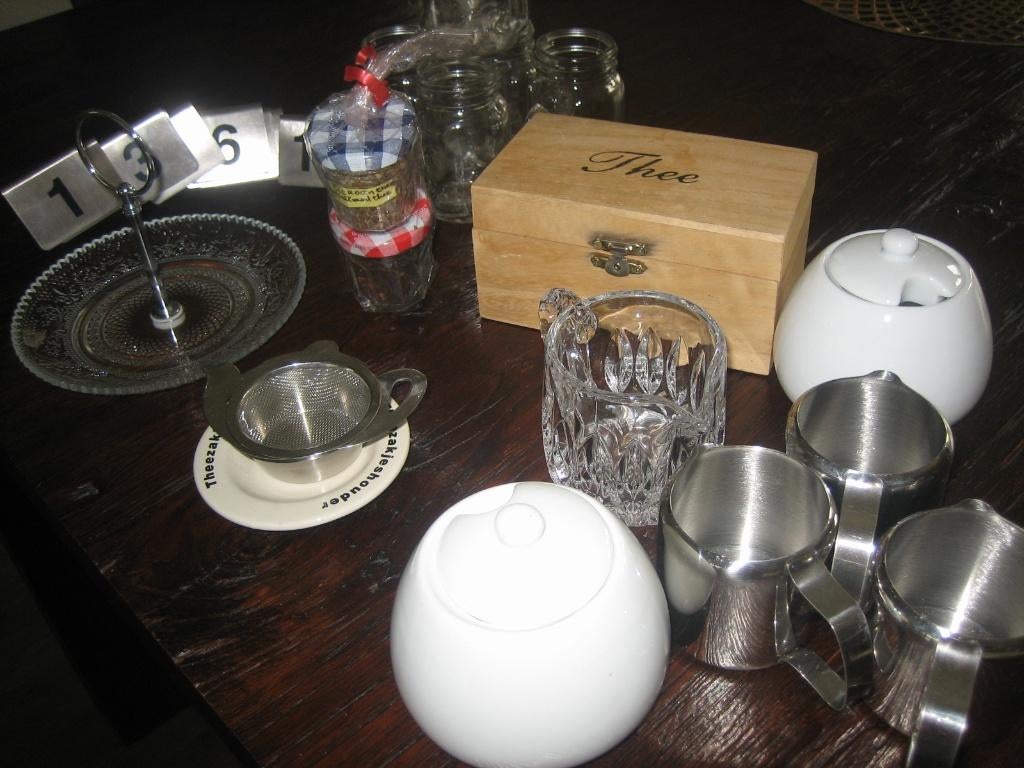 THEE onderdelen, Ophalen of Verzenden, Zo goed als nieuw, Meerkleurig, Theedoos