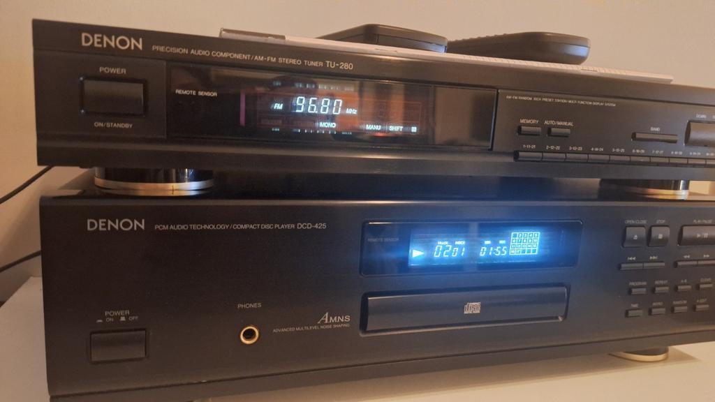 Denon dcd 425 cd speler en tu 280 tuner, Audio, Tv en Foto, Versterkers en Receivers, Gebruikt, 120 watt of meer, Overige merken
