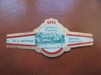 Oude sigarenband Theehuis Johanna's Hof CASTRICUM T. de Hoop, Ophalen of Verzenden, Zo goed als nieuw, Sigarenbandjes