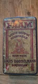 Vintage Faam tabaksblik Louis Dobbelmann Rotterdam, Verzamelen, Blikken, Ophalen of Verzenden, Gebruikt, Overige, Overige merken