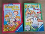 2 leuke korte spellen familie poen en animal party, Vijf spelers of meer, Ophalen of Verzenden, Zo goed als nieuw, Ravensburger