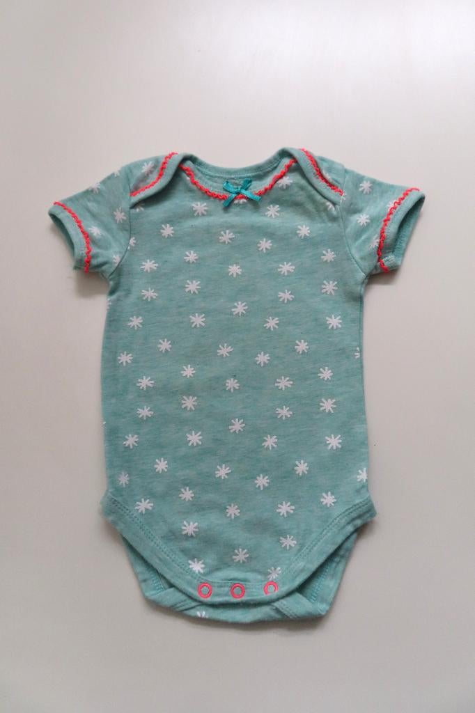 Rompertje Mintgroen Steren Hema mt 50/56 (4407), Kinderen en Baby's, Babykleding | Maat 50, Nacht- of Onderkleding, Meisje, Ophalen of Verzenden