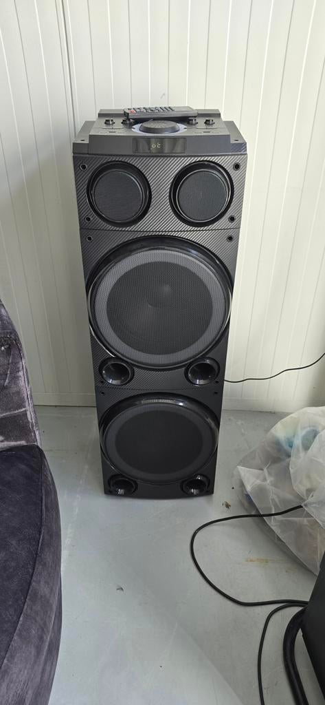 Muse 600W Party Speaker met Afstandsbediening en Microfoon, Muse, Muse, Ophalen of Verzenden, Zo goed als nieuw