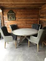 Tuintafel met stoelen, Ophalen, 4 zitplaatsen, Gebruikt, Teakhout