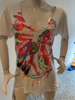 Happiness shirt met leuke opdruk maat s, ., Wit, Ophalen of Verzenden, Zo goed als nieuw