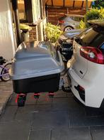 TE HUUR. Fietsendrager met bagagekoffer auto, Ophalen, Zo goed als nieuw